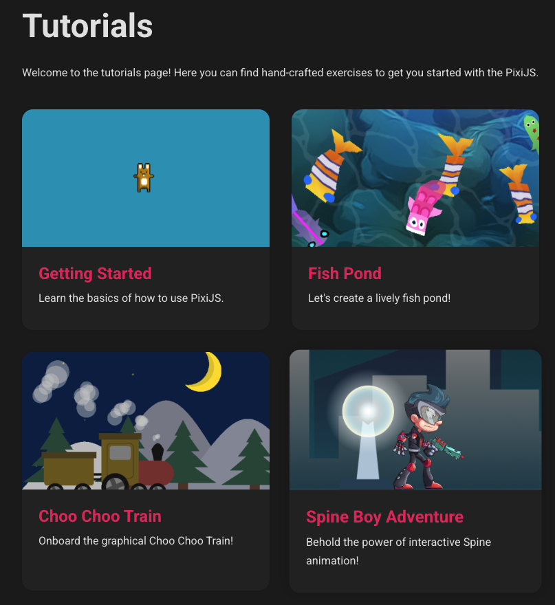 Pixi.js 공식문서 튜토리얼